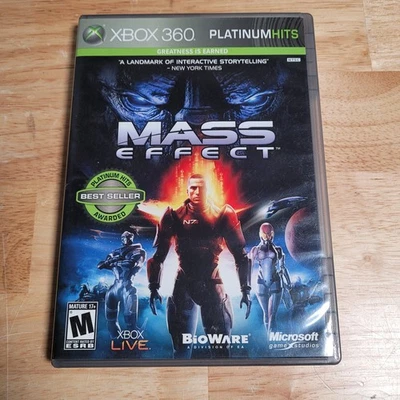Mass Effect Microsoft Xbox 360, 2007 Platinum Hits CIB con manual - probado Foto 1 de 4
