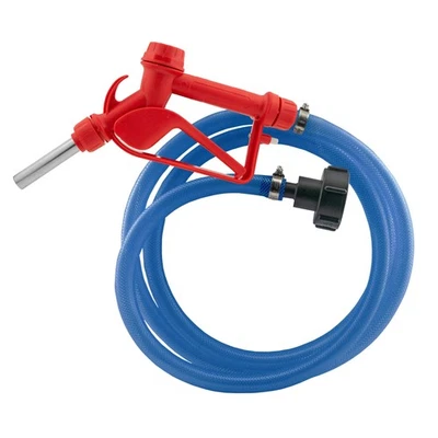 AdBlue Fuel Metal Gun Nozzle with Braided PVC Hose & IBC S60x6 Adapter Kit - Image 1 of 4