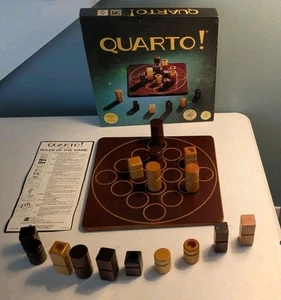 QUARTO! Wooden Board Game Vintage 1993 Gigamic, Mensa Select Complete! Lib - Picture 1 of 9