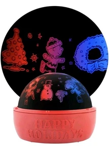 Nuevo Gemmy PEANUTS Snoopy Giratorio Color Navidad Sombras Luces Sombras - Imagen 1 de 17