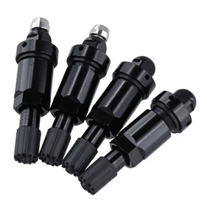 Aluminum Valve Stem Sleek Black Color Alloy Material Long-lasting Performance - Picture 1 of 12