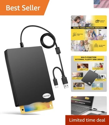 Lector de disquetes USB tipo A/C unidad de disquete/reproductor/convertidor externo 3,5 Foto 1 de 4