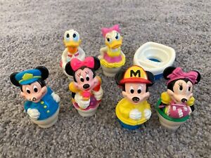 Vintage Mattel Arco Mickey Mouse Minnie Donald Daisy Mickeytown figures lot