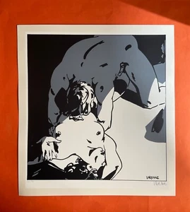 ALEX VARENNE CORPS A CORPS SERIGRAPHIE 99EX SIGNÉ 35X38CM EXCELLENT ÉTAT - Picture 1 of 1