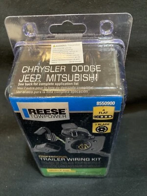 Kit de cableado de remolque Reese T-Connector 8550900 Chrysler Dodge Jeep Mitsubishi Foto 1 de 4