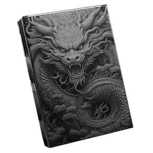 Caja de cigarrillos Black Cool Chinese Dragon para 20 cigarrillos accesorios para fumar - Imagen 1 de 5