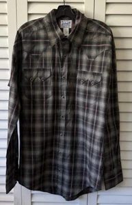 Camisa Rockmount Grande Sombra Cuadros Dobby Lurex Western Retro Vintage Repro - Imagen 1 de 8