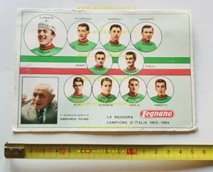 Legnano campione Italia 1963-64 cartolina originale squadra corridori su strada  - Imagen 1 de 2