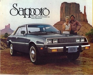 Brochure vendita Plymouth Sapporo (Colt Sapporo) 1978 USA - Foto 1 di 1