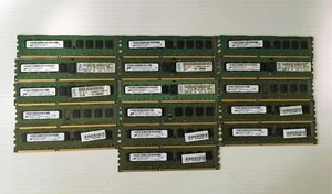 LOT OF 16 MICRON DIFFERENT MODELS 2GB DDR3 PC3 10600 12800 RAM 60 DAYS WARRANTY! - Picture 1 of 2