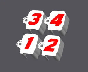 Cover Bobina Abarth 500/595/695 CON NUMERI 1,2,3,4 & Motori T-jet 1400 BIANCO - Foto 1 di 6