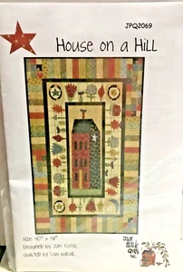 HOUSE ON A HILL Quilt PATTERN by JAN PATEK, 40"X58" JPQ2069 - Picture 1 of 2