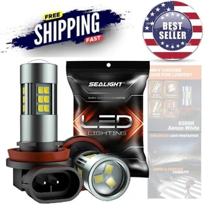 High Visibility H11 H8 H16 LED Fog Lights with 54 CSP Chips, Easy 3 Mins Install - Picture 1 of 8