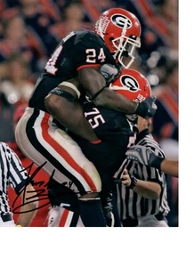 KNOWSHON MORENO GEORGIA BULLDOGS SIGNIERT 8X10 FOTO MIT COA - Bild 1 von 1