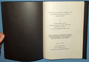 1969 US Navy Lt. Commander's Thesis Project, Promotion Opportunity in the USN - Imagen 1 de 8
