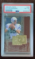 1998 SPx Finite Peyton Manning #287 Radiance /3600 PSA 6 Rookie RC