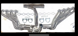 Stainless Exhaust Headers Chevy 262 305 350 4.8 5.3 6.0 Sierra Silverado GMC GM - Picture 1 of 11