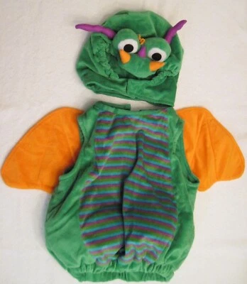 DRAGON Costume 9-18 Months Boys Girls Baby Halloween Jumpsuit Hat - Image 1 of 4