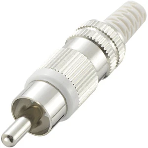 TRUCOMPONENTS 202617 RCA connector Plug, straight,Pins:2 White - Picture 1 of 1