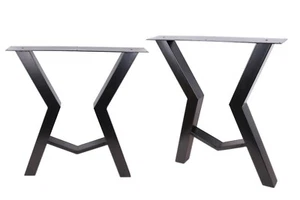 2 x 28" Dining Table Legs,Industrial kitchen table legs, Office Table Legs,Black - Picture 1 of 6
