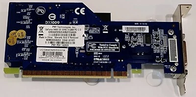 PNY GeForce 8400 GS DDR2 512 MB PCI 2.0 Full Profile Video Card - Image 1 of 4