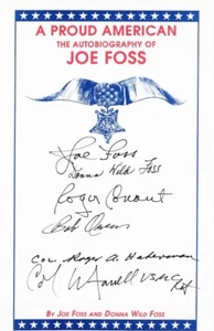 A Proud American Joe Foss Signed Bookplate w/ Joe Foss & 4 WWII USMC Aces - Picture 1 of 1