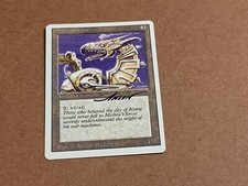 MTG Magic Dragon Engine Signed Artist Proof x1 Revised 3RD Anson Maddocks