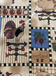 Heartland Cranston VIP Quilting Cotton Fabric LESLIE BECK Cheater Quilt FQ - Picture 1 of 7