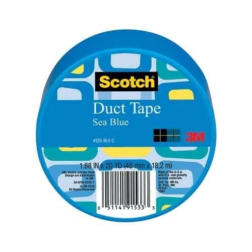 3m Scotch Duct Tape 1.88" X 20 Yds Sea Blue