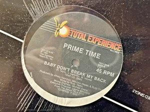 Prime Time Vinyl 12" Single 45rpm Baby Don’t Break My Back Sealed - Picture 1 of 4