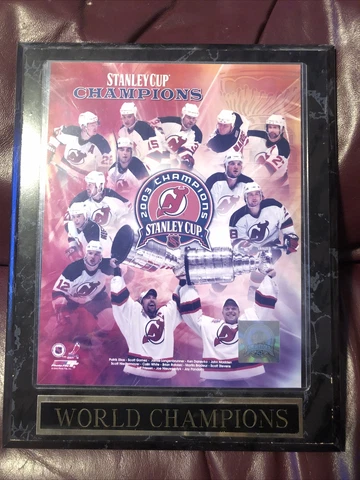 New Jersey Devils 2003 Stanley Cup Champions Plaque World Champs NHL 13” x 10.5” Cover