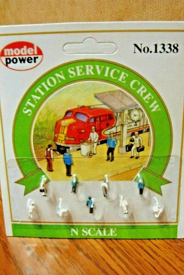 MODEL POWER N SCALE FIGURES STATION SERVICE CREW - Image 1 of 1