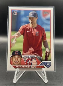 2023 Topps #462 Tyler Freeman Golden Mirror Variation SSP RC - Bild 1 von 2