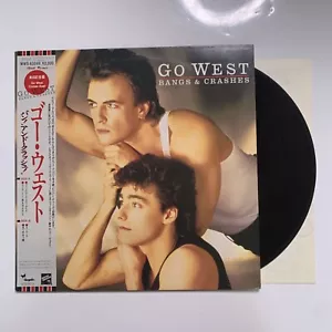 Go West – Bangs & Crashes 12" EP 1985 Vinyl Record Obi Chrysalis WWS-63049 - Picture 1 of 6