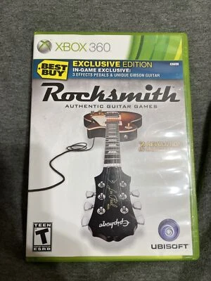 Rocksmith Authentic Guitar Games - XBOX 360- With Manual and Insert Very Good - Image 1 of 3