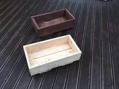 Wooden garden trough planters. Ideal for patios, balconies and gardens.  - Image 1 of 4