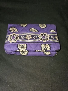 Vera Bradley Purple Paisley Wallet - Picture 1 of 4