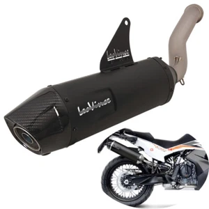 Titanium Exhaust Pipe Black Muffler Tip Modified for Adventure 790 890 2019-2023 - Picture 1 of 6