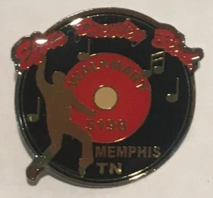 New Vintage Elvis Presley BLVD Memphis Wal-Mart Enamel Collectable Lapel Pin - Picture 1 of 1