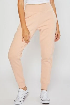 Reflex Women's Wide Waistband Jogger Sweatpants Workout Gym Lounge Cotton Fleece - Image 1 of 4