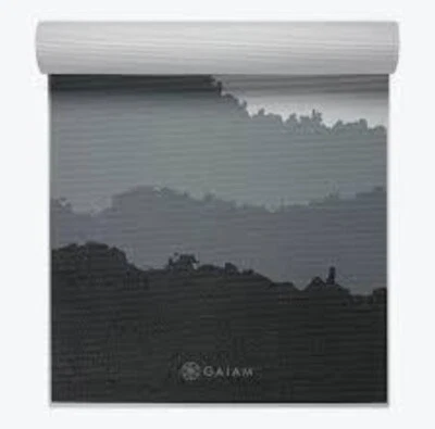 Estera de Yoga Gaiam - Estampado Premium 6mm H2 Granito Montañas.  Foto 1 de 2