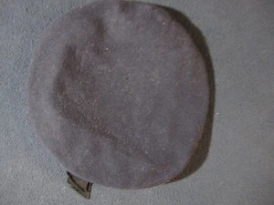 Krupa's Men's Navy Blue Beret with Embroidered Eagle and Black Ribbon 6 7/8 - Picture 1 of 9