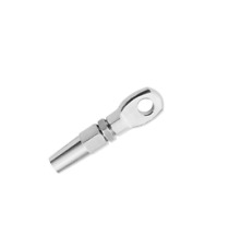 Swageless Threaded Eye Terminal for  for 1/8" Cable Railing T316 Stainless Steel