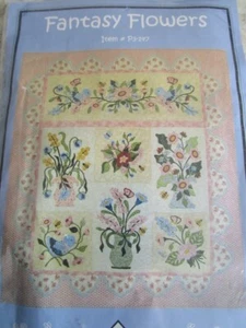 P3 Diseños Edredón Patrón Fantasía Flores Nuevo en Paquete Abierto Patrón Sin Cortar - Imagen 1 de 4