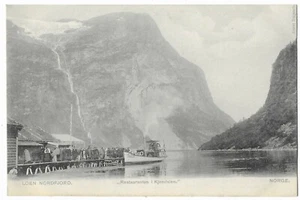 Vintage Postcard "Restauranten i Kjendalen." Loen Nordfjord. Norge. - Picture 1 of 2