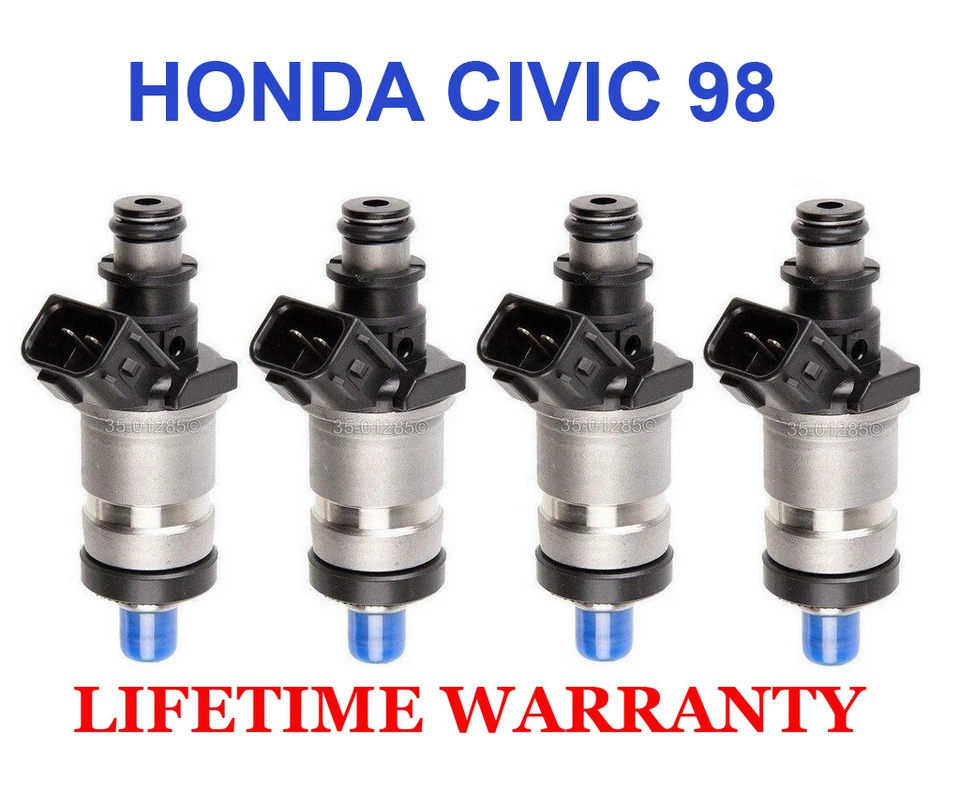 4x OEM Fuel Injectors for Honda Civic LX DX 1998   — 第 1/1 张图片