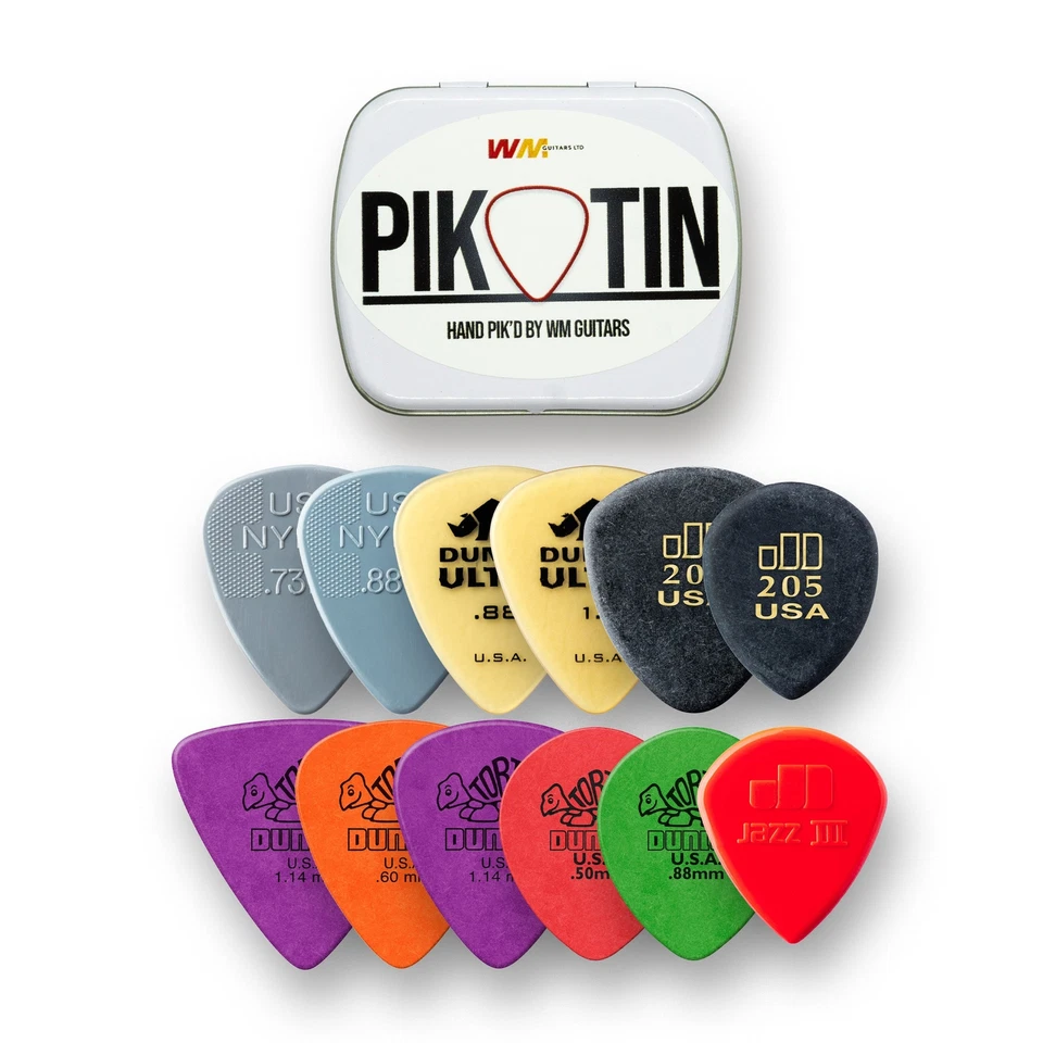 PikTin by WM Guitars 12x Cant Pick Variety Pack
