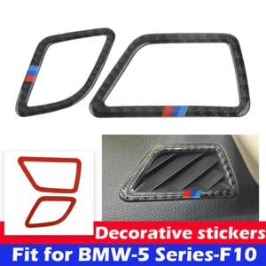 Fits for BMW F10 5 Series 2011-2017 Carbon Fiber Dashboard Air Outlet Vent Trim - Bild 1 von 6