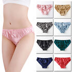 Sexy Women Ladies Satin Silk Briefs Panties Lingerie Underwear Knickers M-3Xl