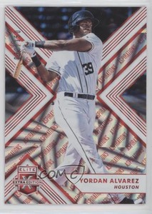 2018 Panini Elite Extra Edition Aspirations Red /150 Yordan Alvarez #124
